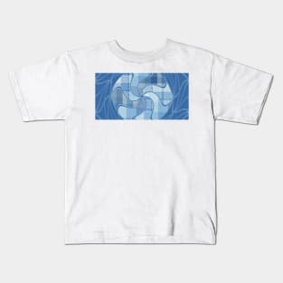 Woven Interlaced  Fabric Kids T-Shirt